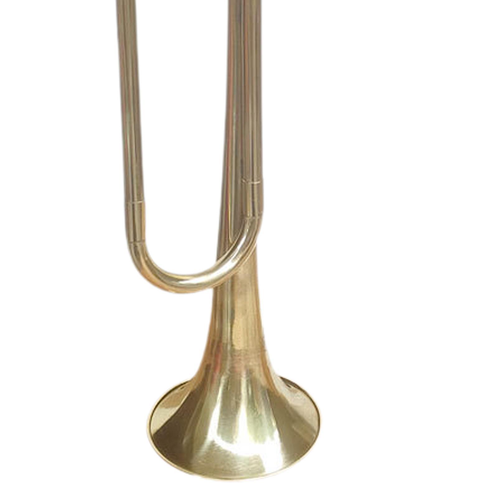 Musical Instrument Bugle - 標準的な真鍮製のC調マーチングホーン。コンパクトで、練習やプレゼントに最適な黄色い真鍮製の楽器。