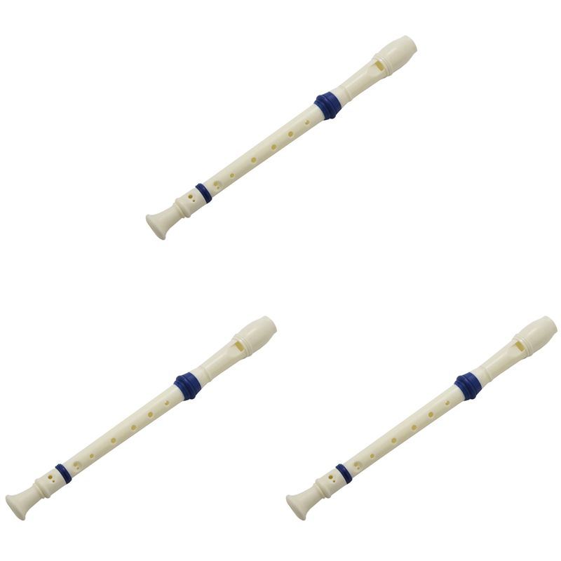 Soprano Recorder Plastic - A89E-3X 学生用プラスチック 8 穴ソプラノリコーダー フルート ベージュ
