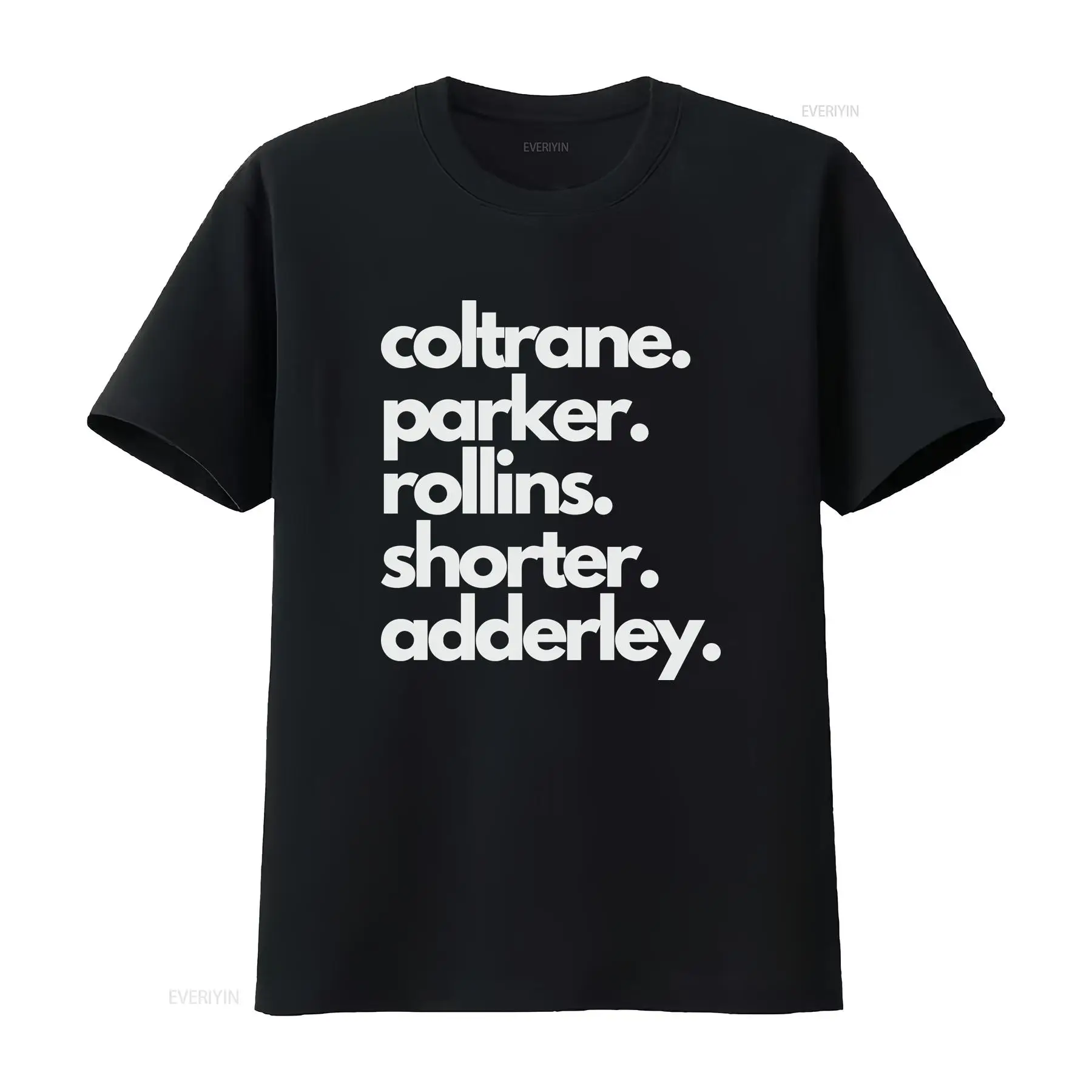 Musical Instrument And Names - ジャズサックスレジェンドネームTシャツ音楽ロイヤルティプリントデカールクラシックヴィンテージレトロ楽器ソフトスタイルクルーネックトップオム