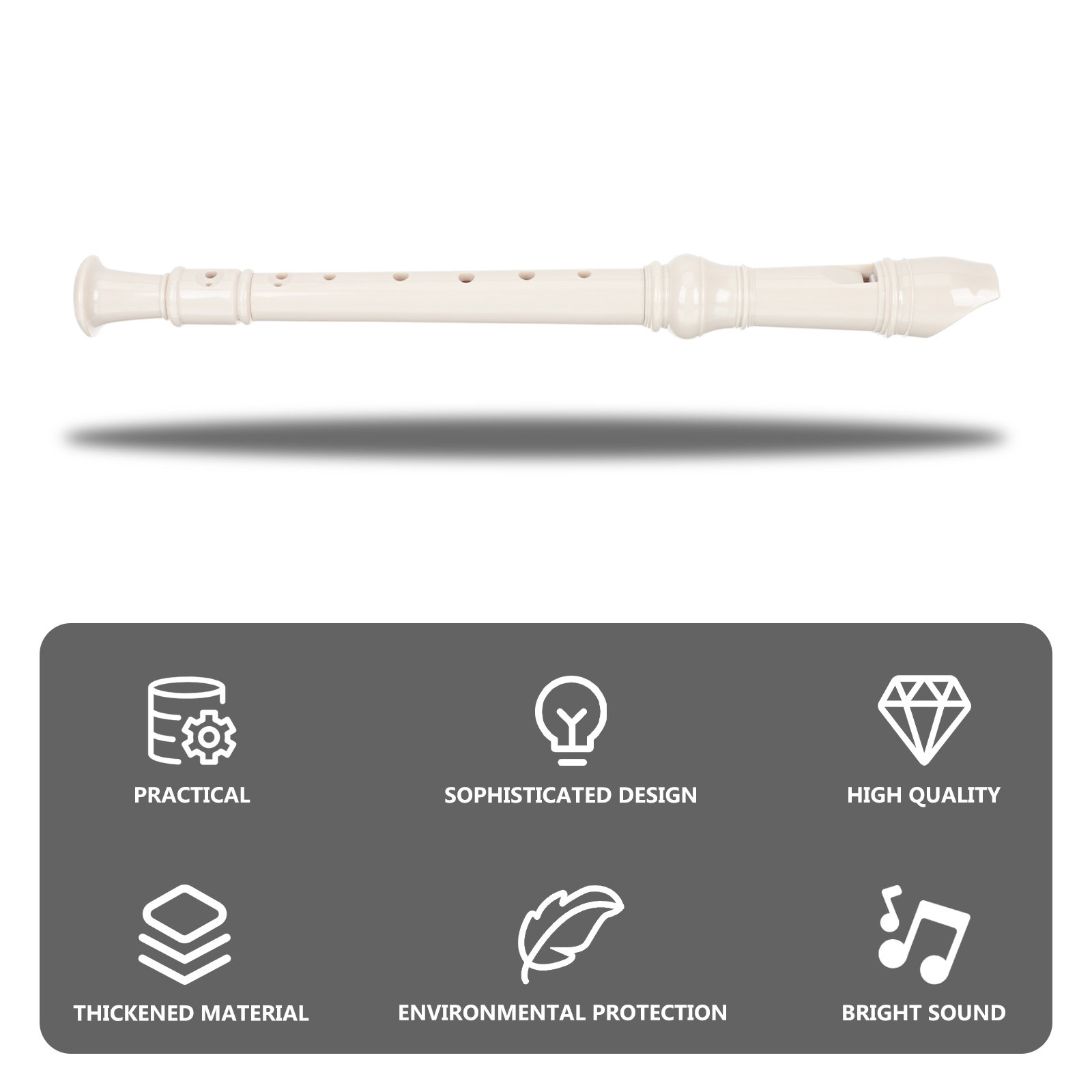 キッズ用8穴ソプラノリコーダー プラスチック製クラリネット  - Soprano Recorder Plastic のレビューと価格