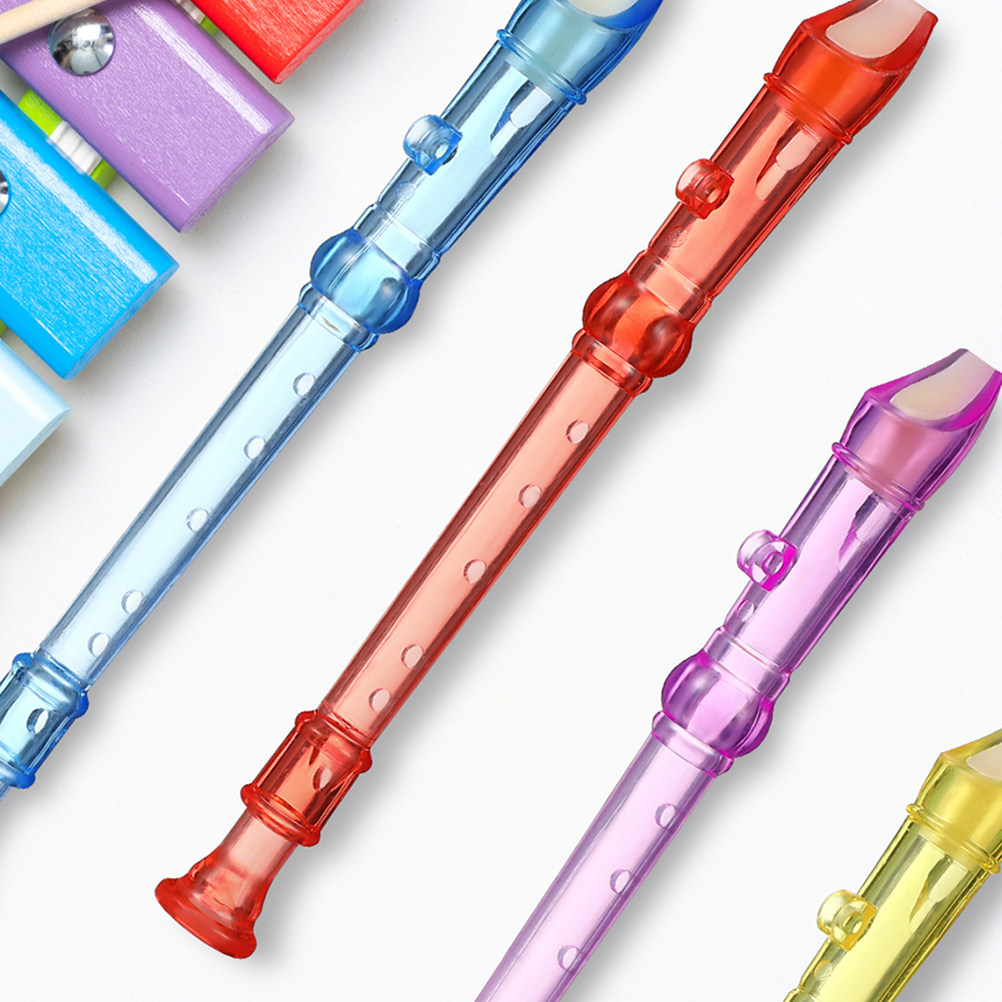 10個入り、軽量で持ち運びやすい、6孔のキャンディカラー半透 - Soprano Recorder Plastic のレビューと価格