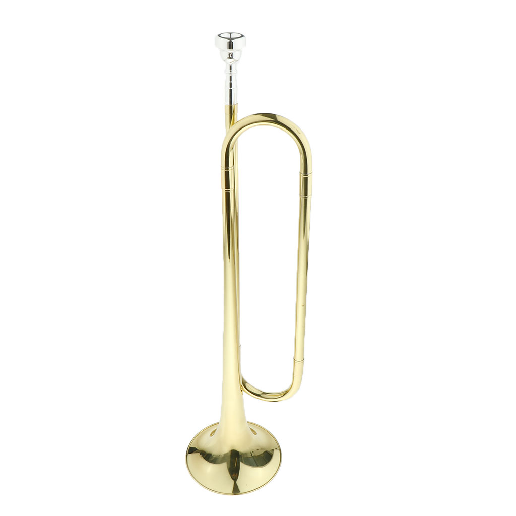 青少年向けマーチングバグル、真鍮製トランペットC管楽器、学校 - Musical Instrument Bugle のレビューと価格