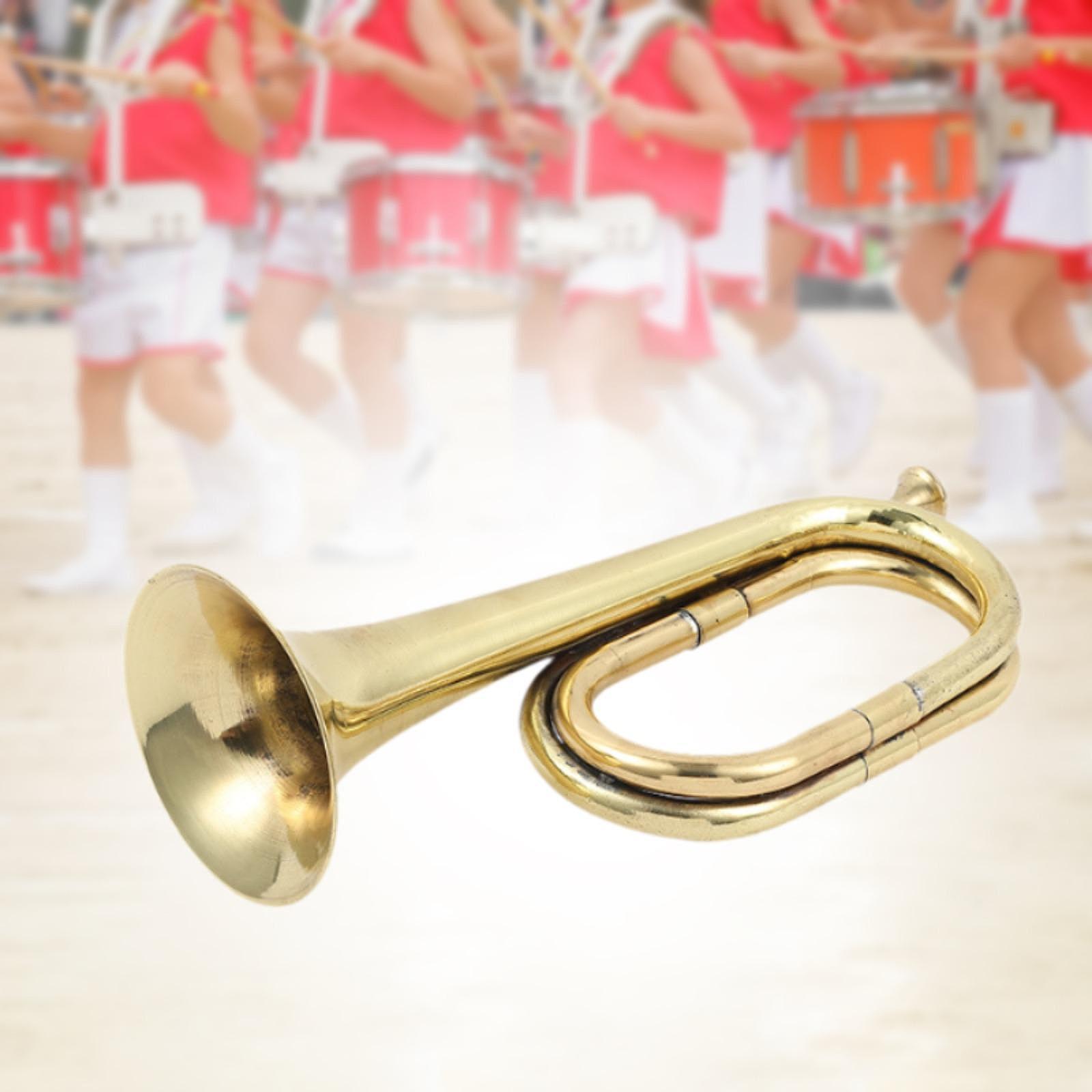 トランペット楽器 マーチングバグル 西洋管楽器 フルブラスト - Musical Instrument Bugle のレビューと価格