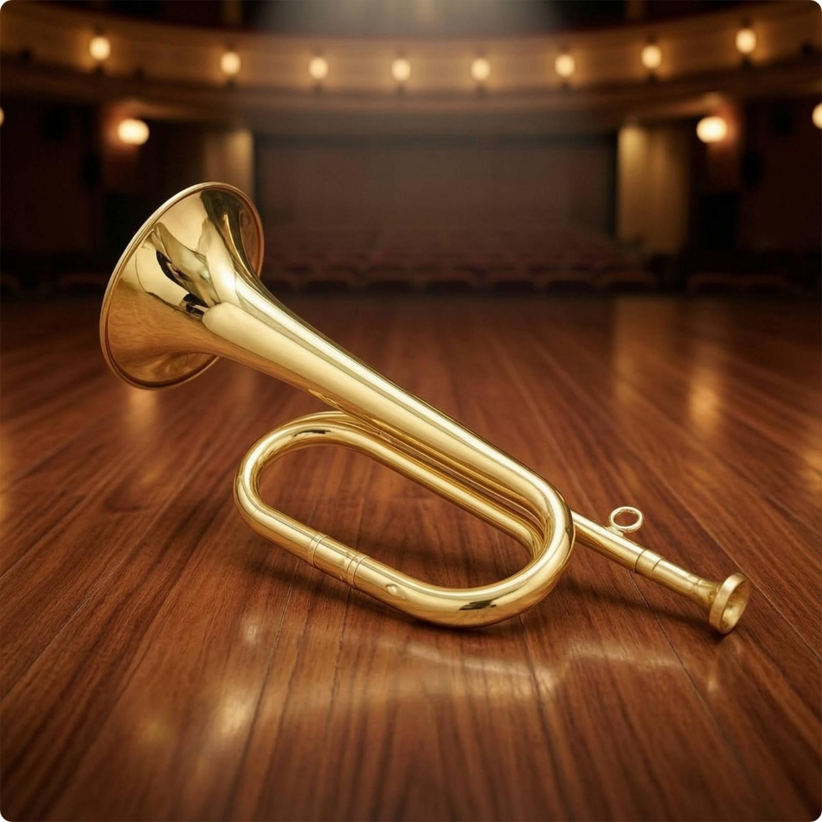 ミニ真鍮製楽器 ウィンドホーン コンパクトなバグル 指リング - Musical Instrument Bugle のレビューと価格