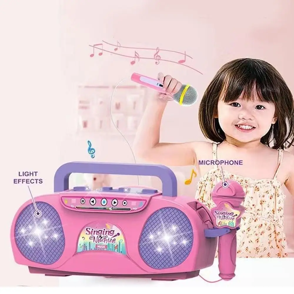 楽器マイクカラオケマシン、ライト付き、屋内外旅行、教育玩具、 - Musical Instrument Harmonium のレビューと価格