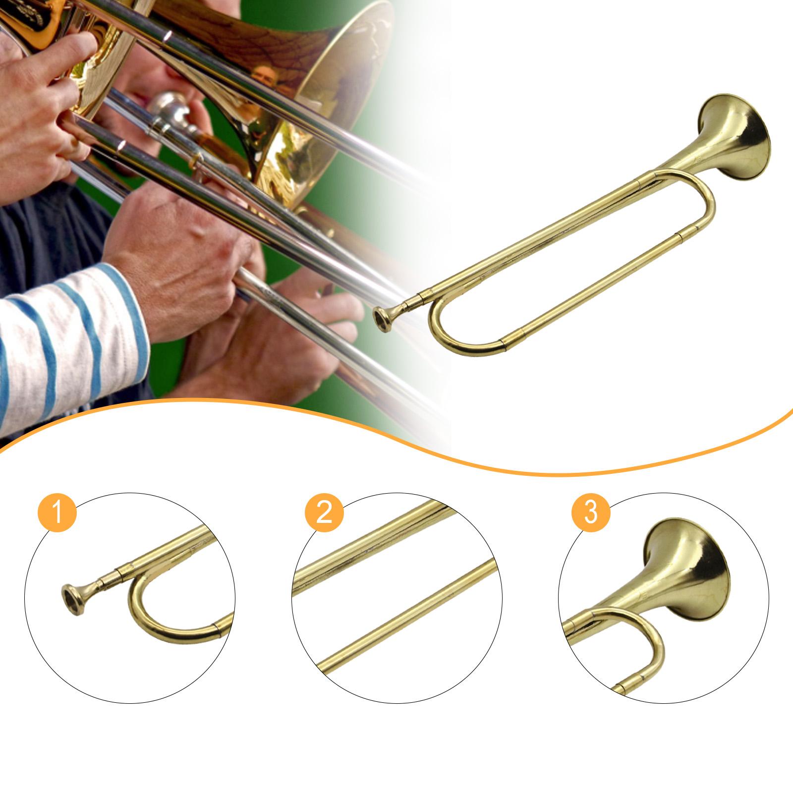 真鍮製のトランペット、ブーグル、楽器、オーケストラ、行進バン - Musical Instrument Bugle のレビューと価格