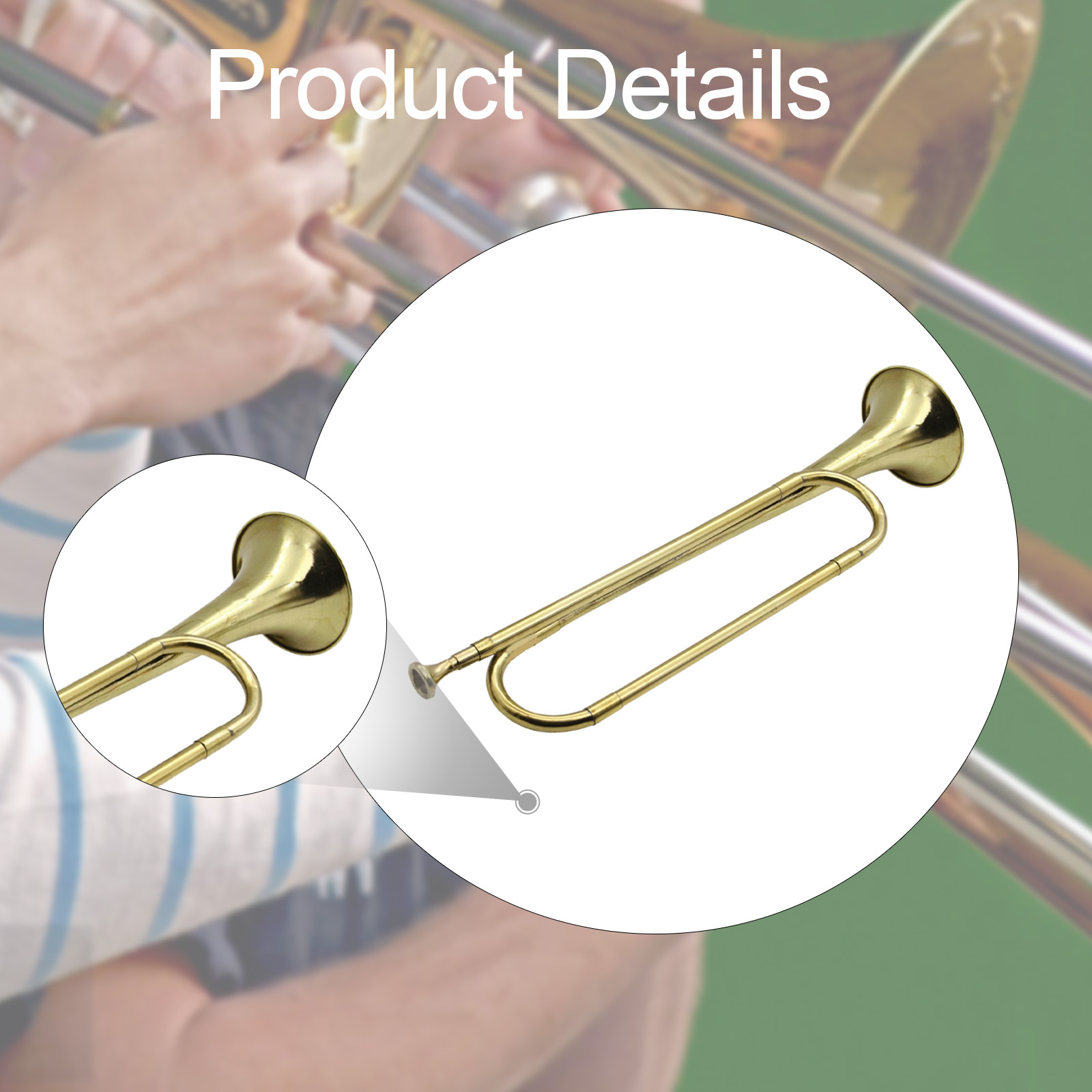 真鍮製のトランペット、ブーグル、楽器、オーケストラ、行進バン - Musical Instrument Bugle のレビューと価格