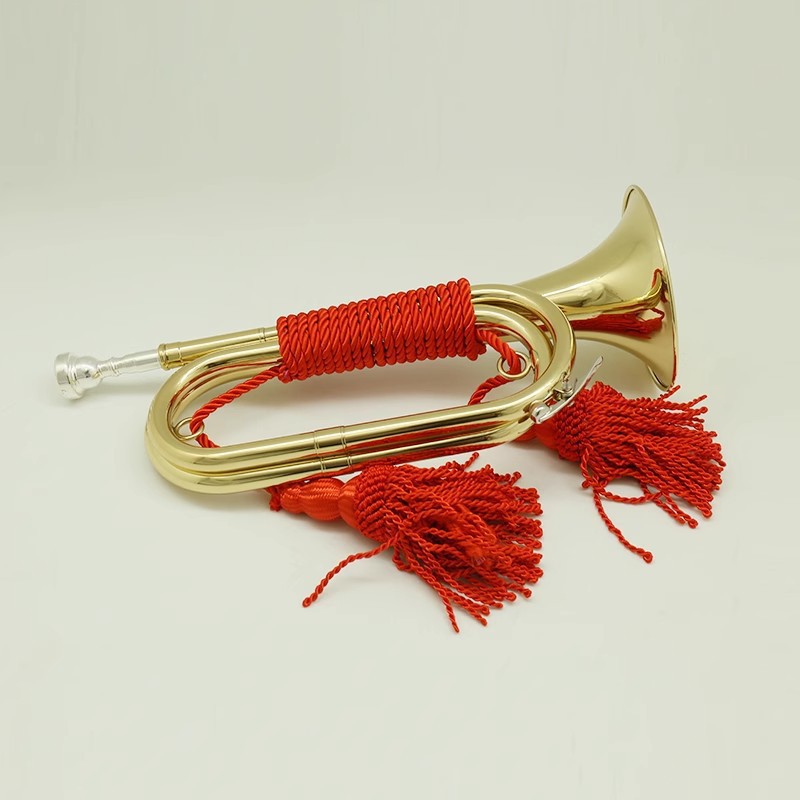 楽器、B♭管のバグル、ハンドロープ、マーチングバンド、プロ用 - Musical Instrument Bugle のレビューと価格