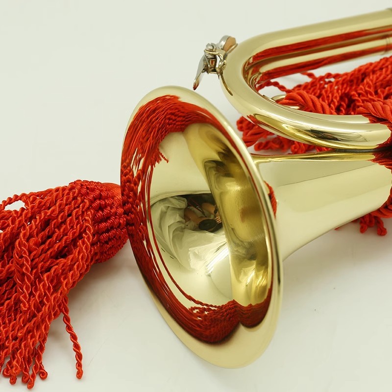 楽器、B♭管のバグル、ハンドロープ、マーチングバンド、プロ用 - Musical Instrument Bugle のレビューと価格