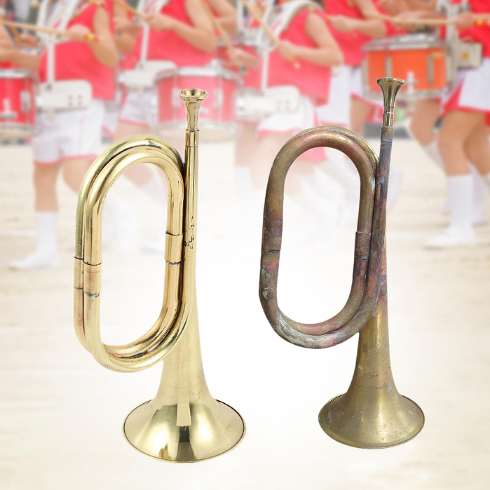 真鍮製のトランペット型の吹奏楽器、大口径の吹奏楽器、屋外のブ - Musical Instrument Bugle のレビューと価格