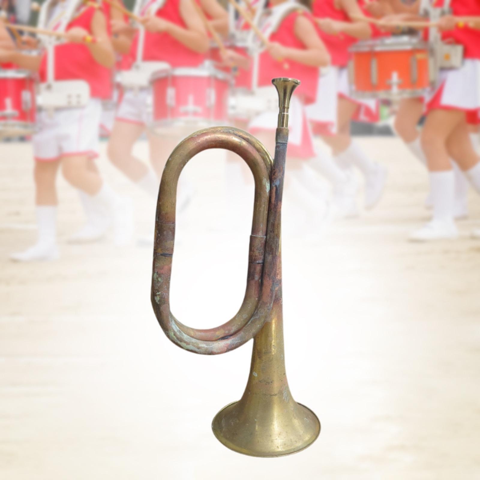 真鍮製のトランペット型の吹奏楽器、大口径の吹奏楽器、屋外のブ - Musical Instrument Bugle のレビューと価格