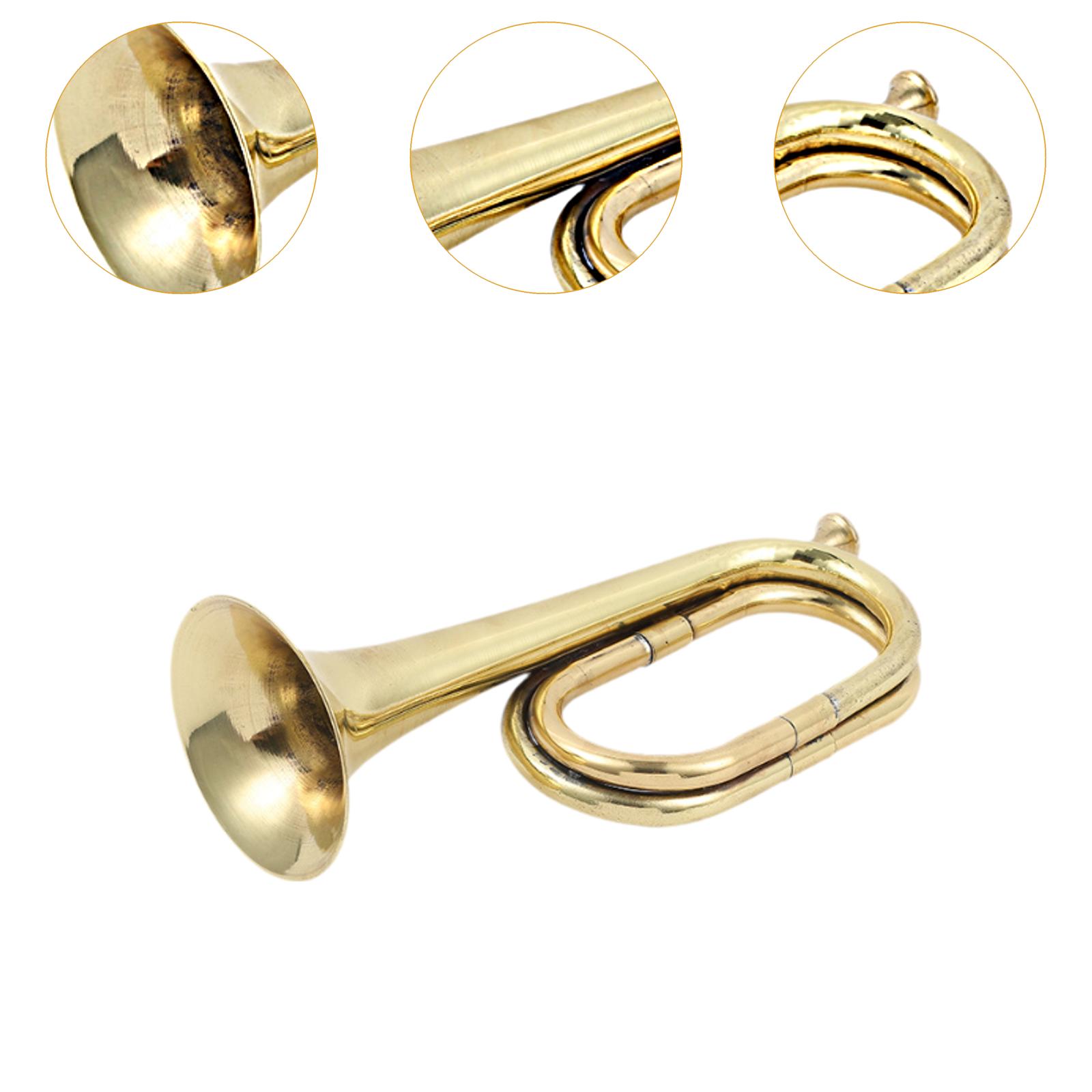 真鍮製のトランペット型の吹奏楽器、大口径の吹奏楽器、屋外のブ - Musical Instrument Bugle のレビューと価格
