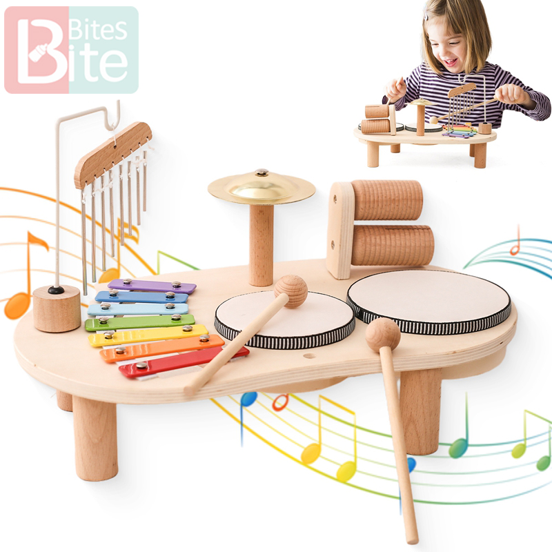 赤ちゃん知育玩具木製エオリアンベルモンテッソーリ子供の音楽お - Musical Instrument Harmonium のレビューと価格