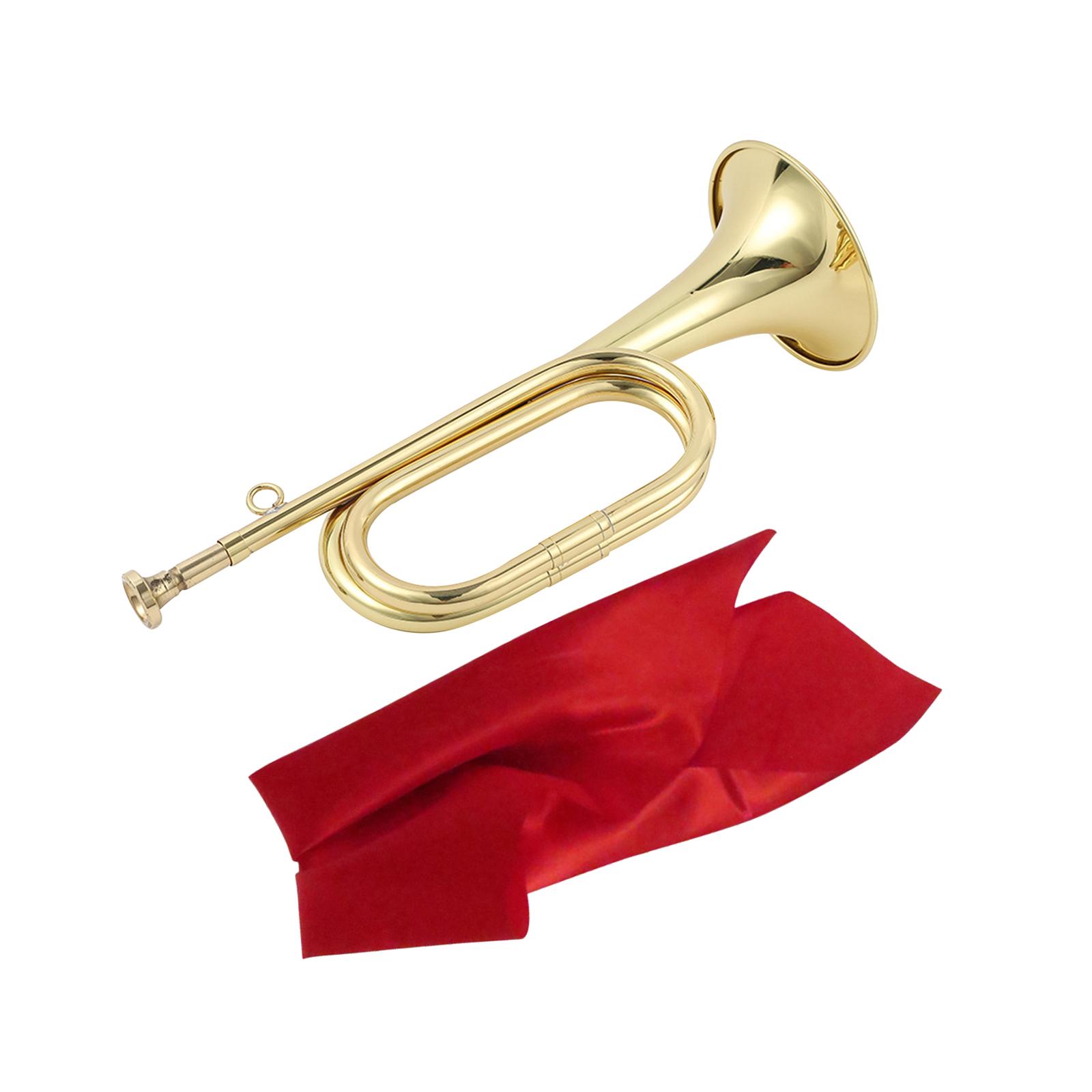 ミニ金管楽器トランペットマウスピース金管楽器ゴールデン仕上げ - Musical Instrument Bugle のレビューと価格