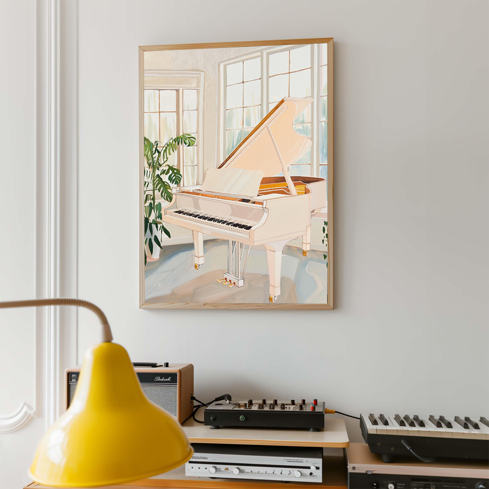 レトロな音楽アートポスター、レコードプレーヤー、楽器の絵画プ - Picture Of Musical Instrument のレビューと価格