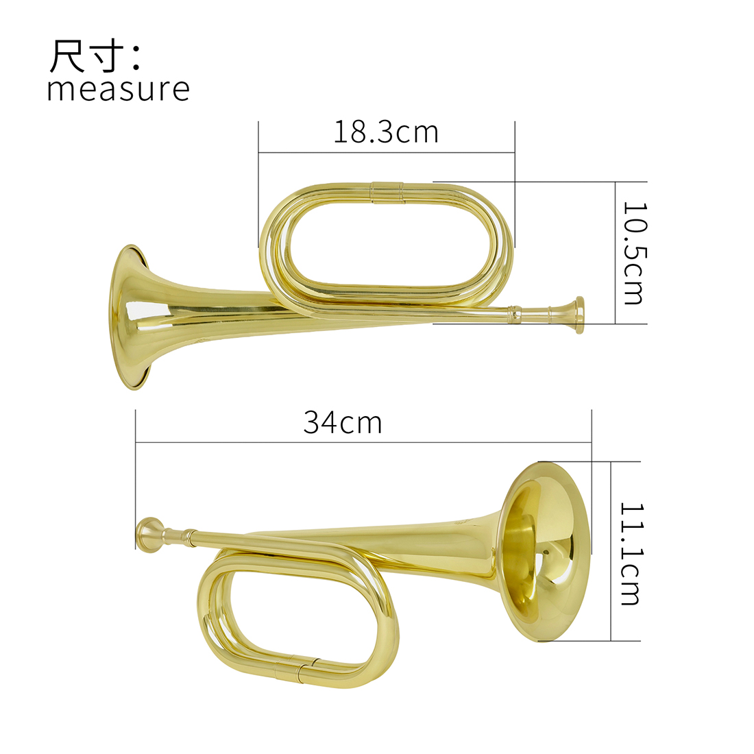 Mbat-真ちゅう製ベルコールトランペット,純銅ステップ,ミ - Musical Instrument Bugle のレビューと価格